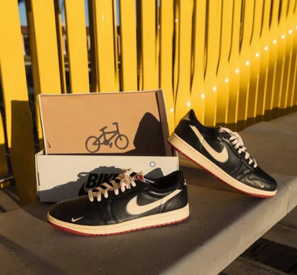 圖片 Nigel Sylvester x Air Jordan 1 Low OG 男鞋 休閒鞋 黑白紅 IB8958-001