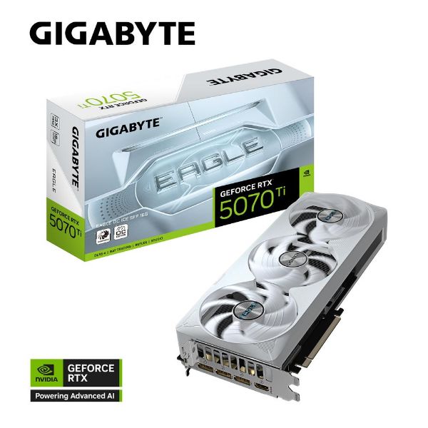 圖片 【GIGABYTE 技嘉】RTX 5070 Ti EAGLE OC ICE SFF 16G (N507TEAGLEOC ICE-16GD)	