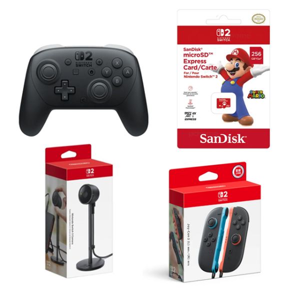 圖片 SWITCH2 新品周邊選購 JOYCON2 PRO2 記憶卡