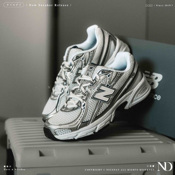 NICEDAY 現貨 New Balance 740 白銀藍 銀 白 網布 透氣 復古 老爹鞋 休閒 U740WN2