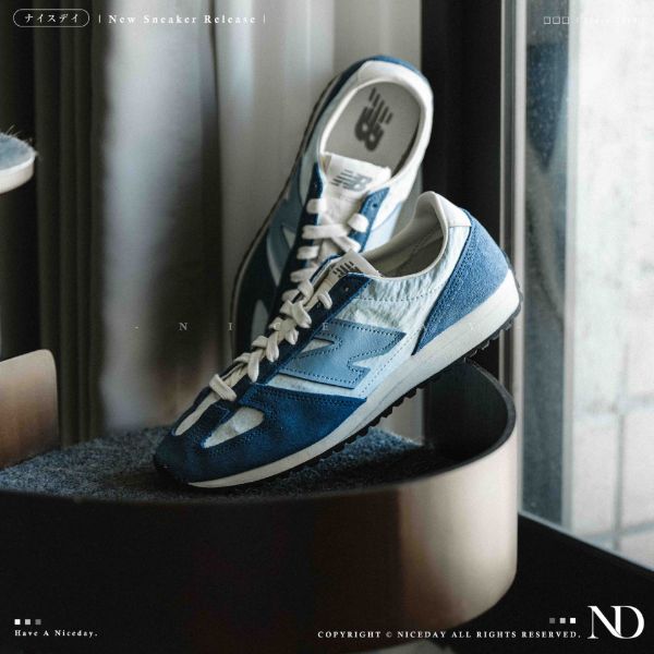 NICEDAY 現貨 New Balance 471 雙鞋帶 雙色 藍 海洋藍 復古 薄底 海軍藍 奶油白 U471AO