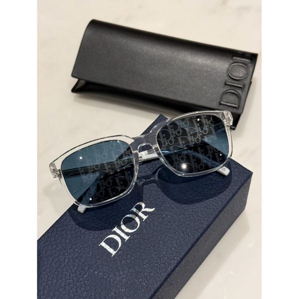 圖片 Dior 水晶色調 滿版設計 男生 墨鏡 太陽眼鏡