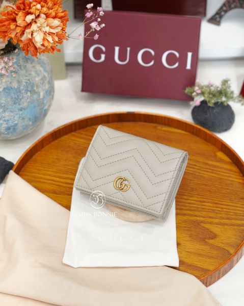 圖片 GUCCI Marmont短夾-淺灰色(預購)