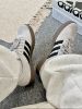 圖片 限時折扣接單!!!!Adidas Neo VL Court 米灰色 黑色 麂皮 焦糖底 復古 板鞋 休閒鞋 德訓鞋 JR2560/預購