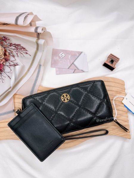 圖片 Tory Burch｜TB Willa 小香風 1+1 對開 拉鍊長夾