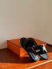 圖片 #在台現貨 HERMÈS ORAN H拖鞋 黑色