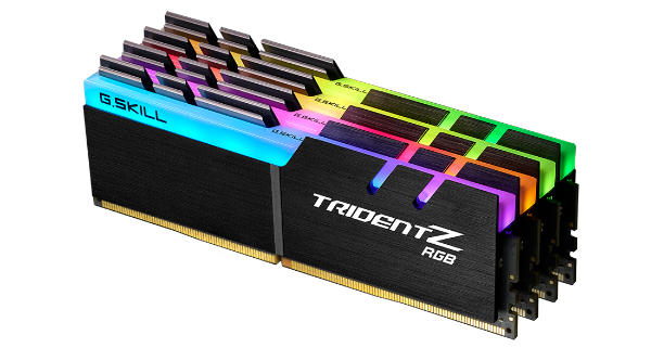 圖片 芝奇G.SKILL 幻光戟 128GB(四通32GB*4) D4-3200 CL16 黑銀 F4-3200C16Q-128GTZR