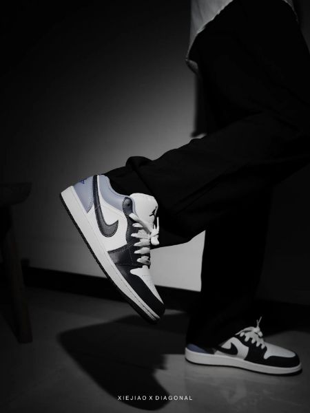 圖片 鞋教 Nike Air Jordan 1 Low "White Indigo Haze" 紫氣東來 白紫 復古 553558-145