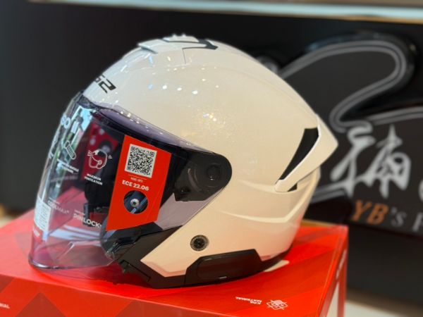 圖片 LS2 OF618 VERSO II 亮白 亞洲版 公司貨 3/4罩 安全帽 素色