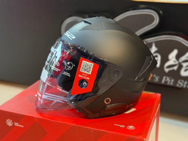 圖片 LS2 OF618 VERSO II 消光黑 亞洲版 公司貨 3/4罩 安全帽 素色