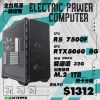 圖片 電電電腦「戰神主力」R5 7500F x RTX5060 8G 全新高氣流電競主機・日付$72起・極致把關送三年保固！