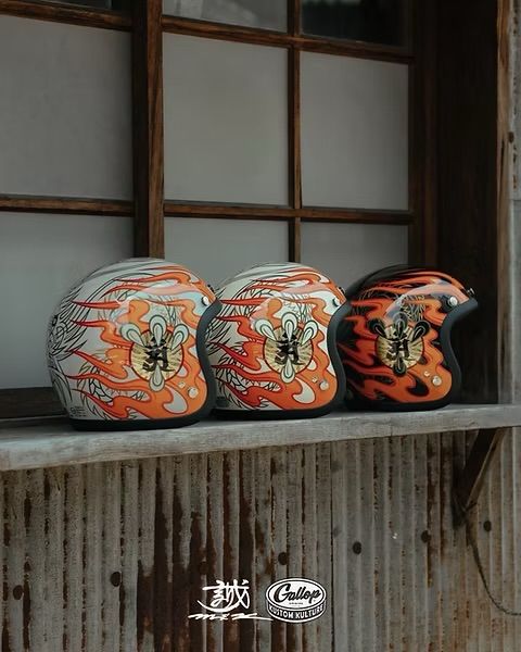 圖片 MAKOTO 小林誠 × GALLOP 聯名安全帽 竜