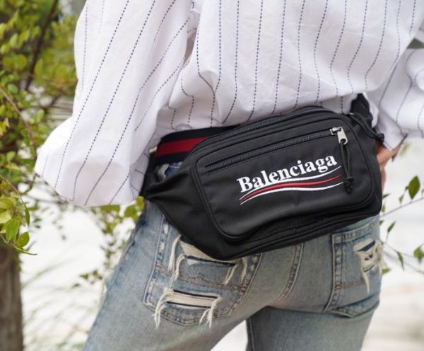 圖片 巴黎世家 Balenciaga belt bag 腰包 黑 