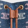 圖片 新款 ⚘ CELINE TRIOMPHE BAG 牛仔藍水桶包｜斜背包