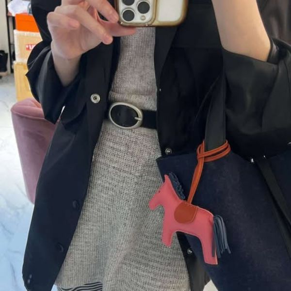 圖片 Hermes 拼色中馬掛件