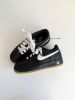 圖片 Nike Air Force 1 AF1 黑白色 黑武士 黑白武士 皮革 寬鞋帶 焦糖底 大童款 HQ1911-001/預購
