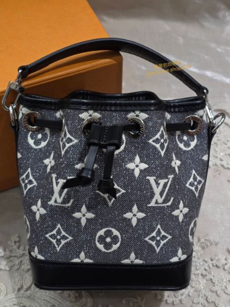 圖片 LV Nano Noé M46449 Monogram 丹寧牛仔水桶包