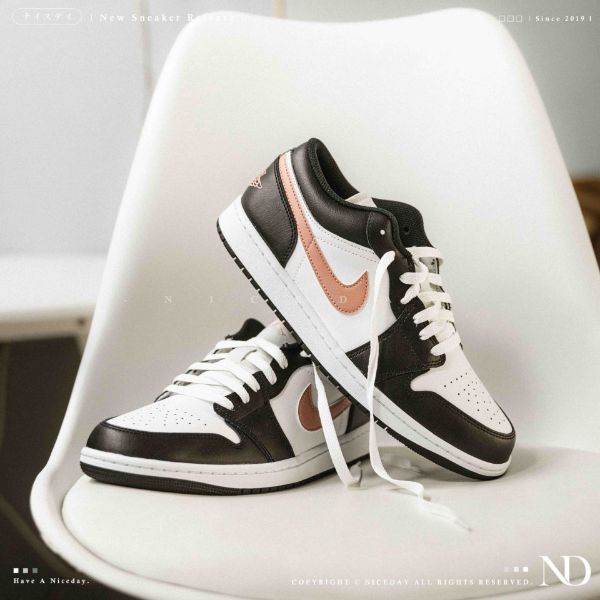 NICEDAY 現貨 Air Jordan 1 BlackPink BP 黑粉 黑色 黑白 粉勾 男鞋 553558-165