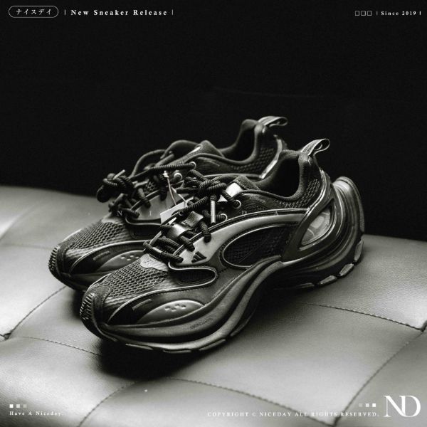 NICEDAY 現貨 Adidas XLG Speed ALL BLACK 全黑 黑魂 機甲鞋 3.0 復古 未來 科技感 JS4988