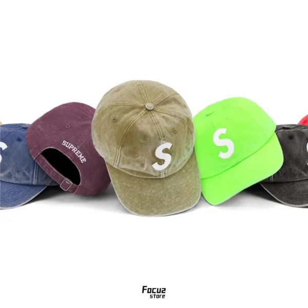 Focus Store Supreme SS23 Week14 Pigment Canvas SLogo 6Panel Olive