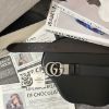 圖片 GUCCI GG 銀頭黑咖雙面皮帶3.7CM