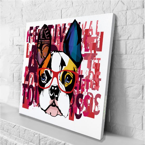 圖片 日本 VisualSonic 藍牙畫布音箱- Dog with Glass〈有點厲害-零卡分期 〉Z-460-EHVS0112