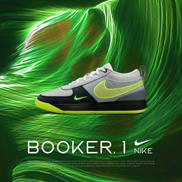NICEDAY 現貨 Nike Booker 1 Neon 霓虹燈 螢光綠 布克 籃球鞋 實戰 特殊色 IO9704-001