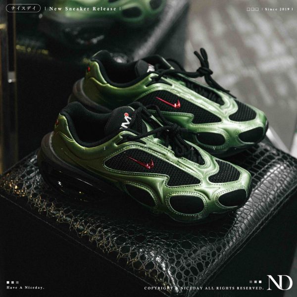 NICEDAY 現貨 Nike Air Max Muse Metallic Oil Green 抹茶 綠黑 科技 未來 亮面 女鞋 FV1920-004