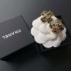 圖片 Chanel 24k秀款四葉草蕾絲耳針