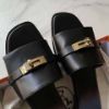 圖片 Hermes 黑金kelly涼鞋