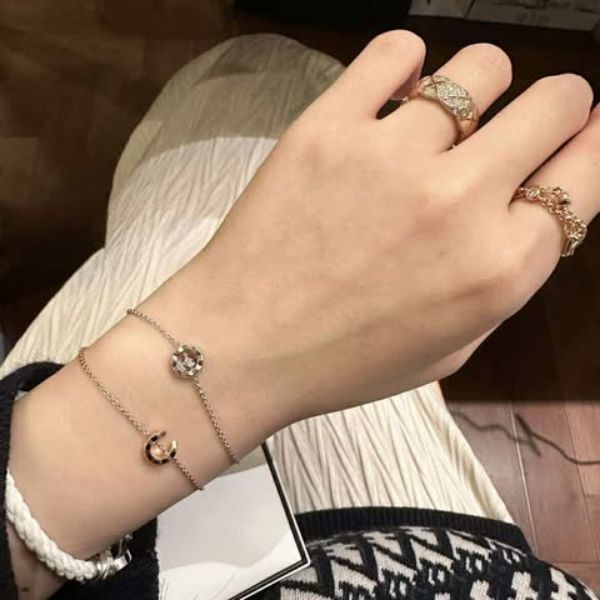 圖片 Chanel 水冰月coco crush玫瑰金手鏈