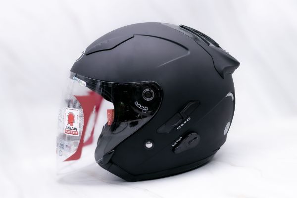 圖片 🛑台南昇群🛑KYT DJ 消光黑 素色 3/4罩安全帽 半罩 雙鏡片 齒排扣