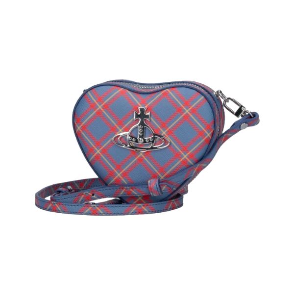 圖片 Vivienne Westwood 女款 迷你心型斜背包 藍色/橘色 - 58020003W S0022/K302