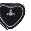 圖片 【Vivienne Westwood】女款 迷你心型水鑽斜背包 黑色 58020001WL008K N404