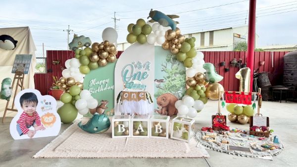 圖片 到府抓周佈置