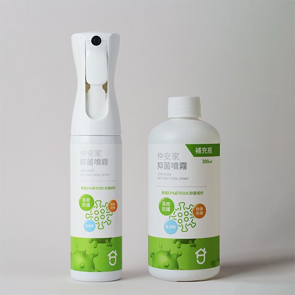 圖片 SDC抑菌噴霧組(300ml/瓶+300ml補充瓶)