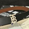 圖片 BURBERRY 銀頭經典TB字母皮革雙面皮帶