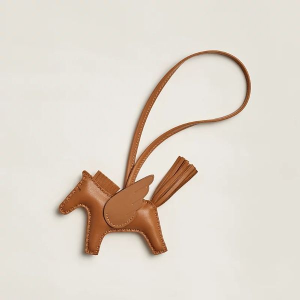 圖片 Hermes Rodeo PM 金棕小飛馬吊飾