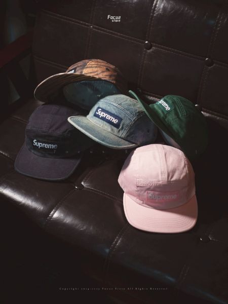 Focus Store Supreme FW25 Week1 Washed Chino Twill Camp Cap	