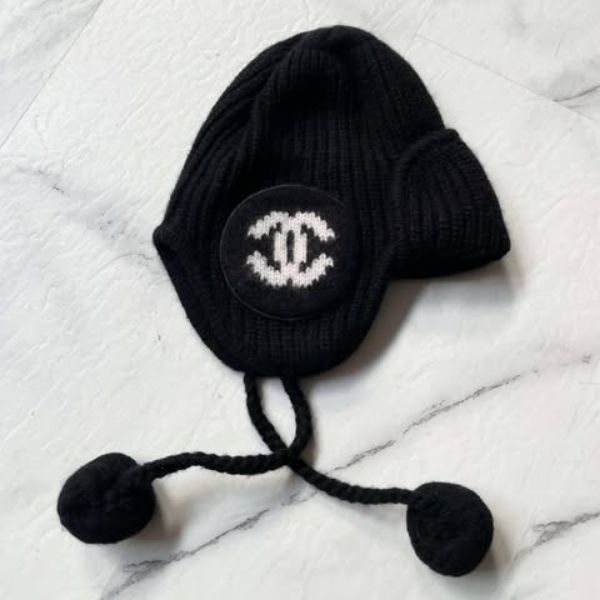 圖片 Chanel 25b黑色爆款雷鋒帽