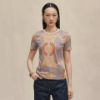 圖片 Hermes 25秋冬新款編織圖騰短袖上衣