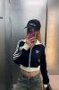 圖片 Adidas Originals Track Top Crop 華夫格紋外套 立領外套 短版 收腰 針織 2色/預購