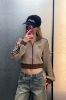 圖片 Adidas Originals Track Top Crop 華夫格紋外套 立領外套 短版 收腰 針織 2色/預購