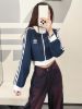 圖片 Adidas Originals Track Top Crop 華夫格紋外套 立領外套 短版 收腰 針織 2色/預購