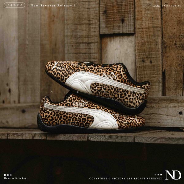 NICEDAY 現貨 Puma Speedcat OG Print 豹紋 豹 棕色 絨毛 薄底 賽車鞋 406690-01