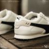 NICEDAY 現貨 PUMA Bella UT LEA 白黑 白 米白 黑 皮革 薄底 復古 運動鞋 休閒 405256-01