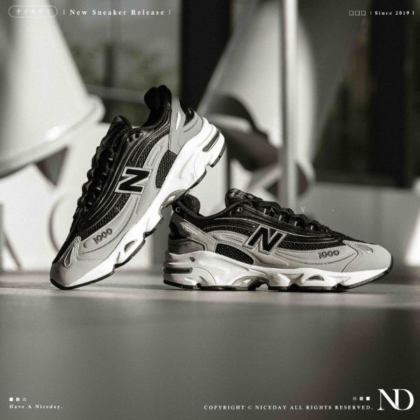 NICEDAY 現貨 New Balance 1000 石灰 灰黑 灰 深灰 拼接 黑白灰 黑 白 復古 慢跑 男鞋 M1000A