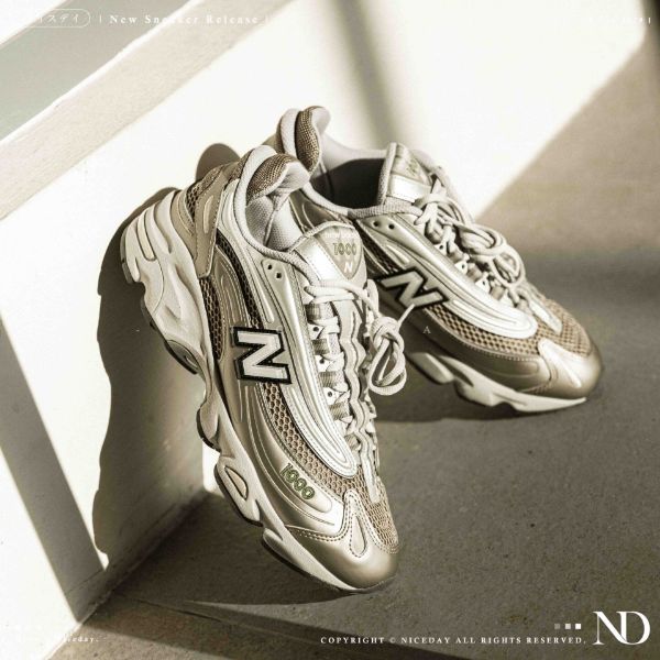 NICEDAY 現貨 New Balance 1000 金屬 棕 灰 金色 千禧年 拼接 灰底 復古 慢跑 男鞋 M1000N