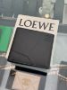 圖片 現貨不用等 ! LOEWE 緞面牛皮 黑色 八卡短夾 