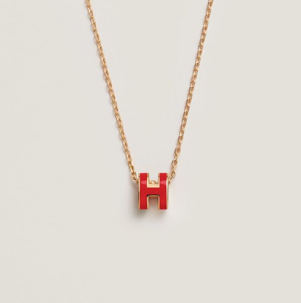 圖片 Hermes mini pop H 櫻桃紅/金項鍊 📝預購